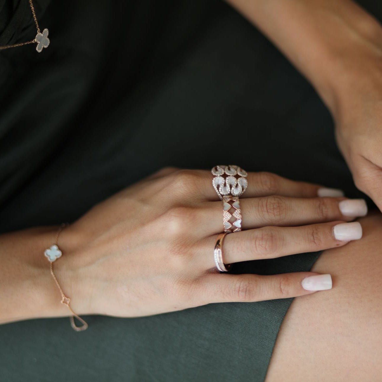 Abstract Swirl Mother Of Pearl and Diamond Cocktail Ring Rings Estellacollection #product_description# 17201 14k April Birthstone Birthstone #tag4# #tag5# #tag6# #tag7# #tag8# #tag9# #tag10# 6