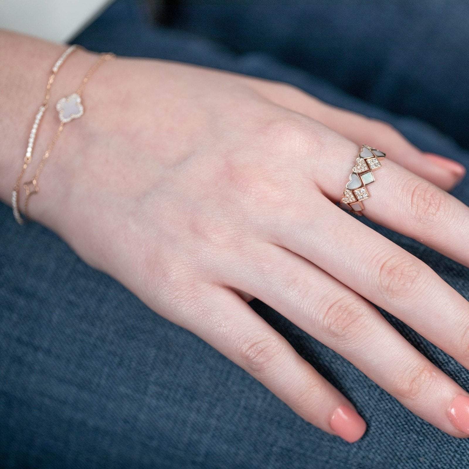 Alternating Diamond and Mother of Pearl Eternity Ring Rings Estellacollection #product_description# 17205 14k Band Birthstone #tag4# #tag5# #tag6# #tag7# #tag8# #tag9# #tag10# 7