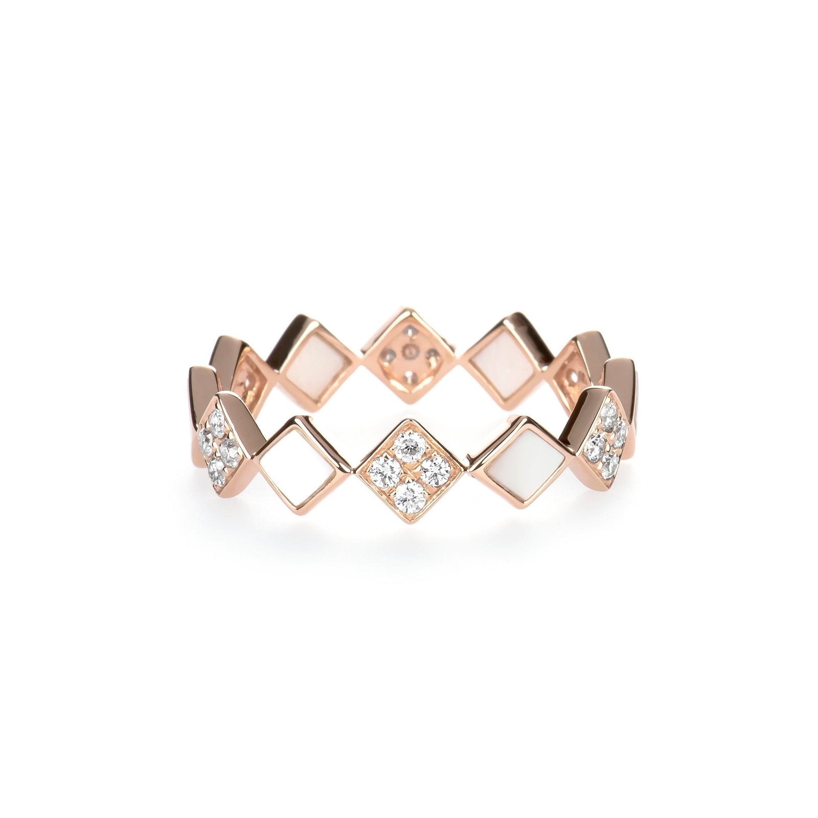 Alternating Diamond and Mother of Pearl Eternity Ring Rings Estellacollection #product_description# 17205 14k Band Birthstone #tag4# #tag5# #tag6# #tag7# #tag8# #tag9# #tag10# 7