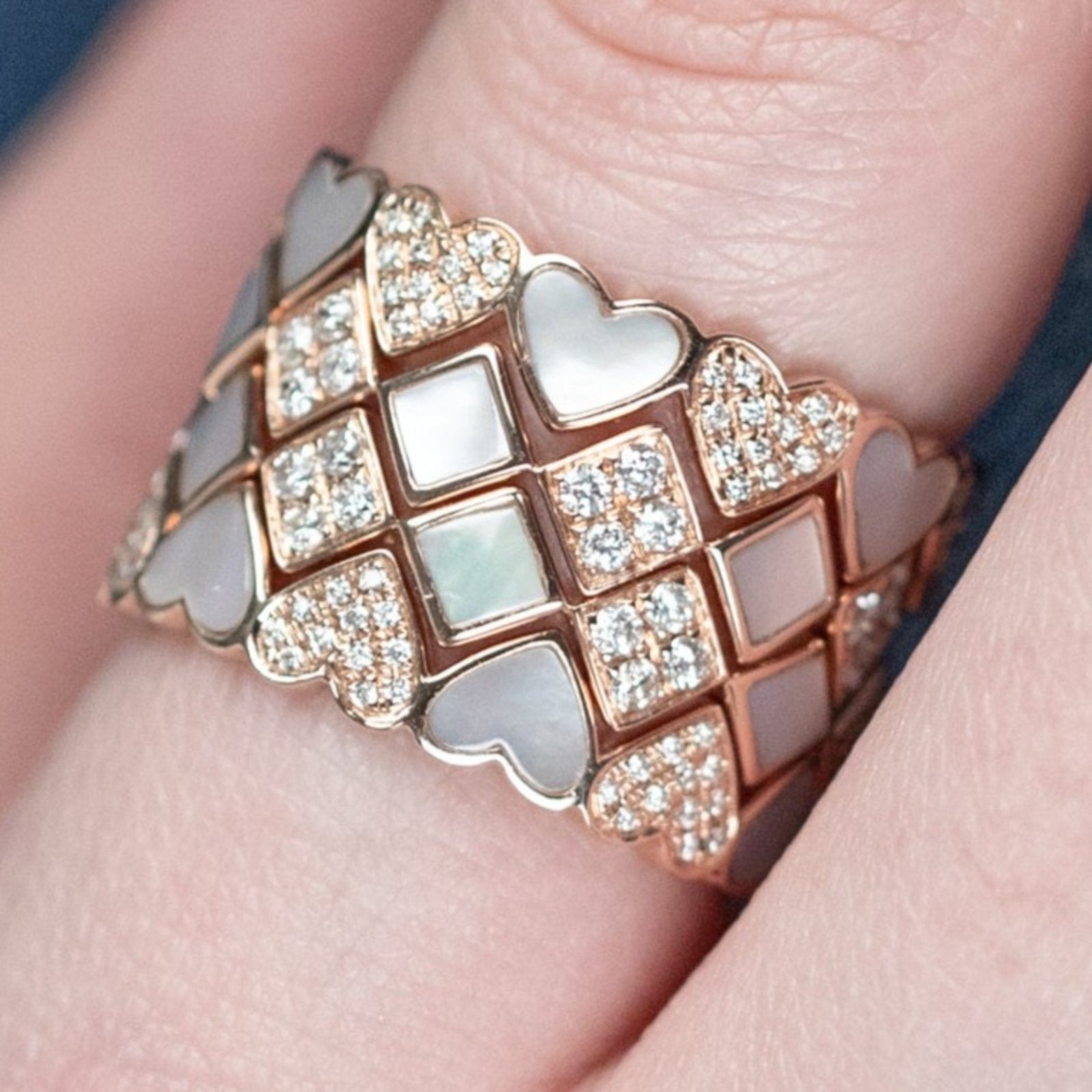 Alternating Diamond and Mother of Pearl Eternity Ring Rings Estellacollection #product_description# 17205 14k Band Birthstone #tag4# #tag5# #tag6# #tag7# #tag8# #tag9# #tag10# 7