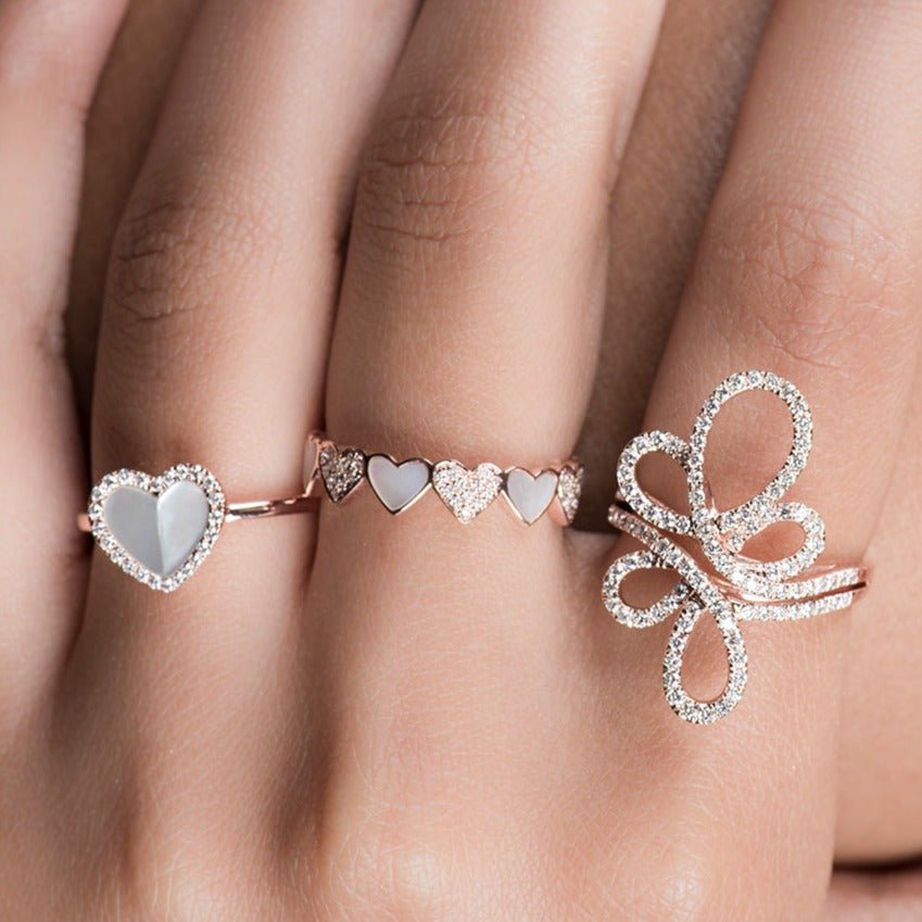 Alternating Diamond and Mother of Pearl Heart Eternity Band Rings Estellacollection #product_description# 17210 14k Band Birthstone #tag4# #tag5# #tag6# #tag7# #tag8# #tag9# #tag10#