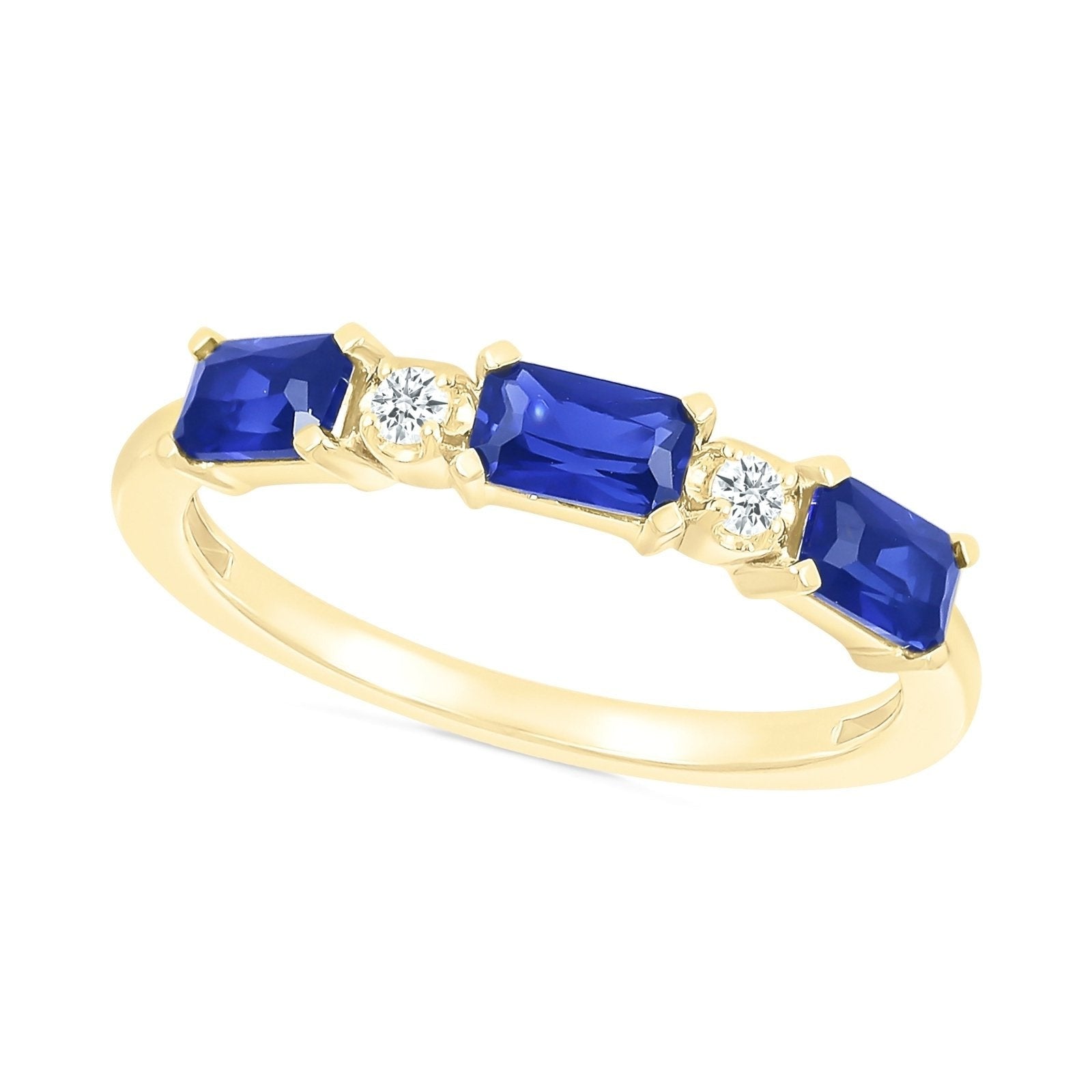 Alternating Blue White Sapphire Half Eternity Ring Rings Estellacollection #product_description# 32766 10k Birthstone blue #tag4# #tag5# #tag6# #tag7# #tag8# #tag9# #tag10#
