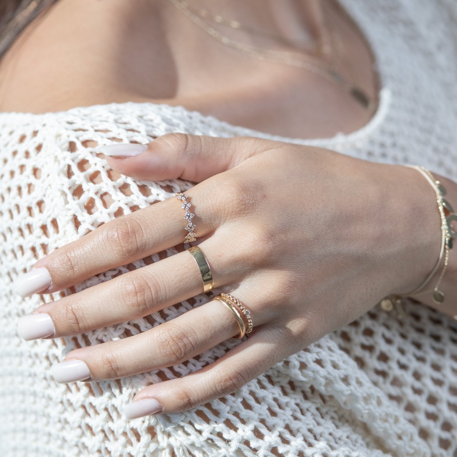 Beaded Sapphire Bezel Ring Rings Estellacollection #product_description# 17829 14k Birthstone Gemstone #tag4# #tag5# #tag6# #tag7# #tag8# #tag9# #tag10# 6 14k Rose Gold