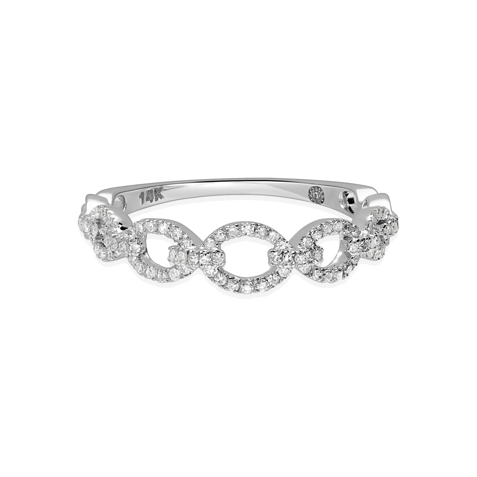 Diamond Chain Link Ring Rings Estellacollection #product_description# 17701 14k Band Colorless Gemstone #tag4# #tag5# #tag6# #tag7# #tag8# #tag9# #tag10# 14K Rose Gold 6
