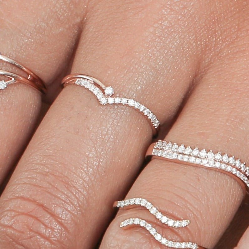 Diamond Chevron Ring Rings Estellacollection #product_description# 17412 14k Colorless Gemstone Diamond #tag4# #tag5# #tag6# #tag7# #tag8# #tag9# #tag10# 6 14K Rose Gold