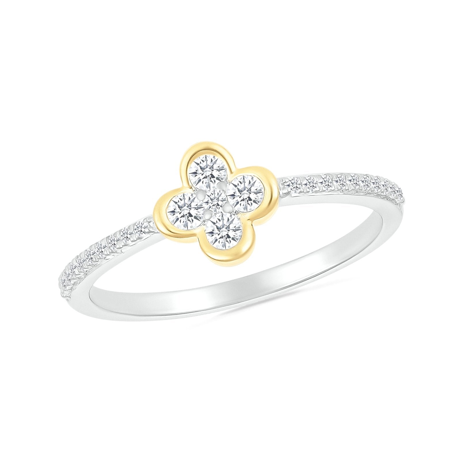 Two-Tone Clover on Diamond Band Rings Estellacollection #product_description# 32755 10k 925 April Birthstone #tag4# #tag5# #tag6# #tag7# #tag8# #tag9# #tag10#