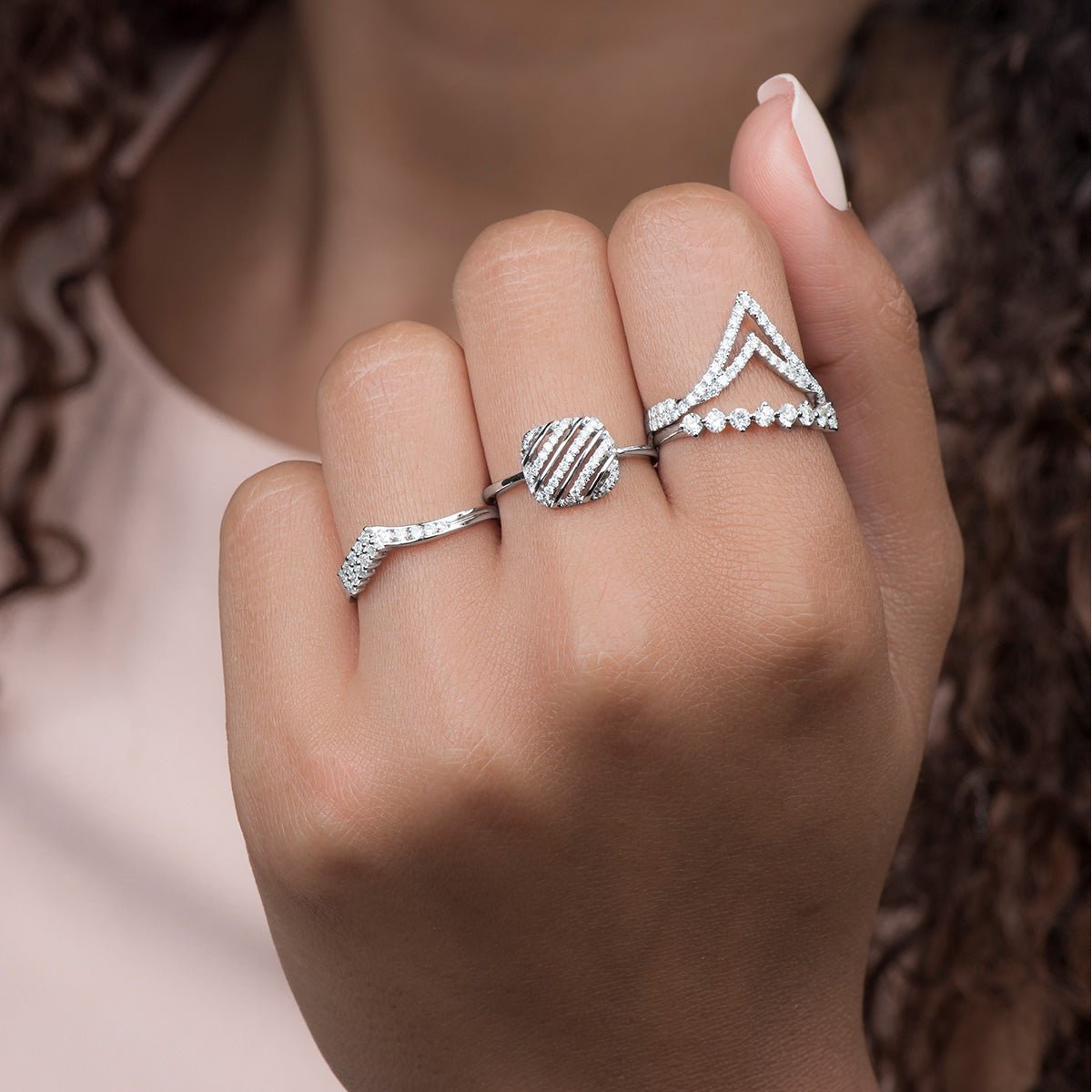 Diamond PavÃ© Square Cushion Cutout Ring Rings Estellacollection #product_description# 17418 14k Birthstone Birthstone Jewelry #tag4# #tag5# #tag6# #tag7# #tag8# #tag9# #tag10# 6 14K Rose Gold
