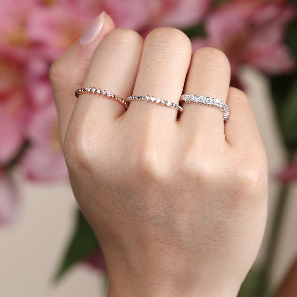 Five Diamond Beaded Ring Rings Estellacollection #product_description# 17302 14k Diamond Gemstone #tag4# #tag5# #tag6# #tag7# #tag8# #tag9# #tag10#