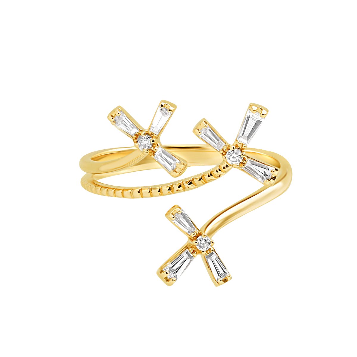 Floral Diamond Wrap Around Ring Rings Estellacollection #product_description# 17515 14k Diamond Flower Jewelry #tag4# #tag5# #tag6# #tag7# #tag8# #tag9# #tag10# 14K Yellow Gold 6