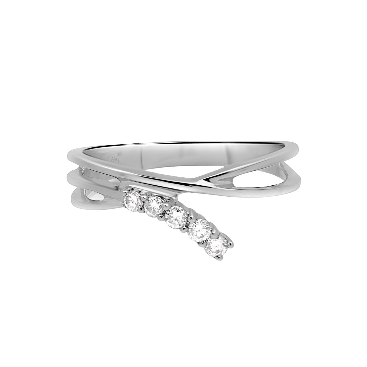 Interlocking Gold and Diamond Criss Cross Band Rings Estellacollection #product_description# 17406 14k Diamond Gemstone #tag4# #tag5# #tag6# #tag7# #tag8# #tag9# #tag10# 14K Rose Gold 6
