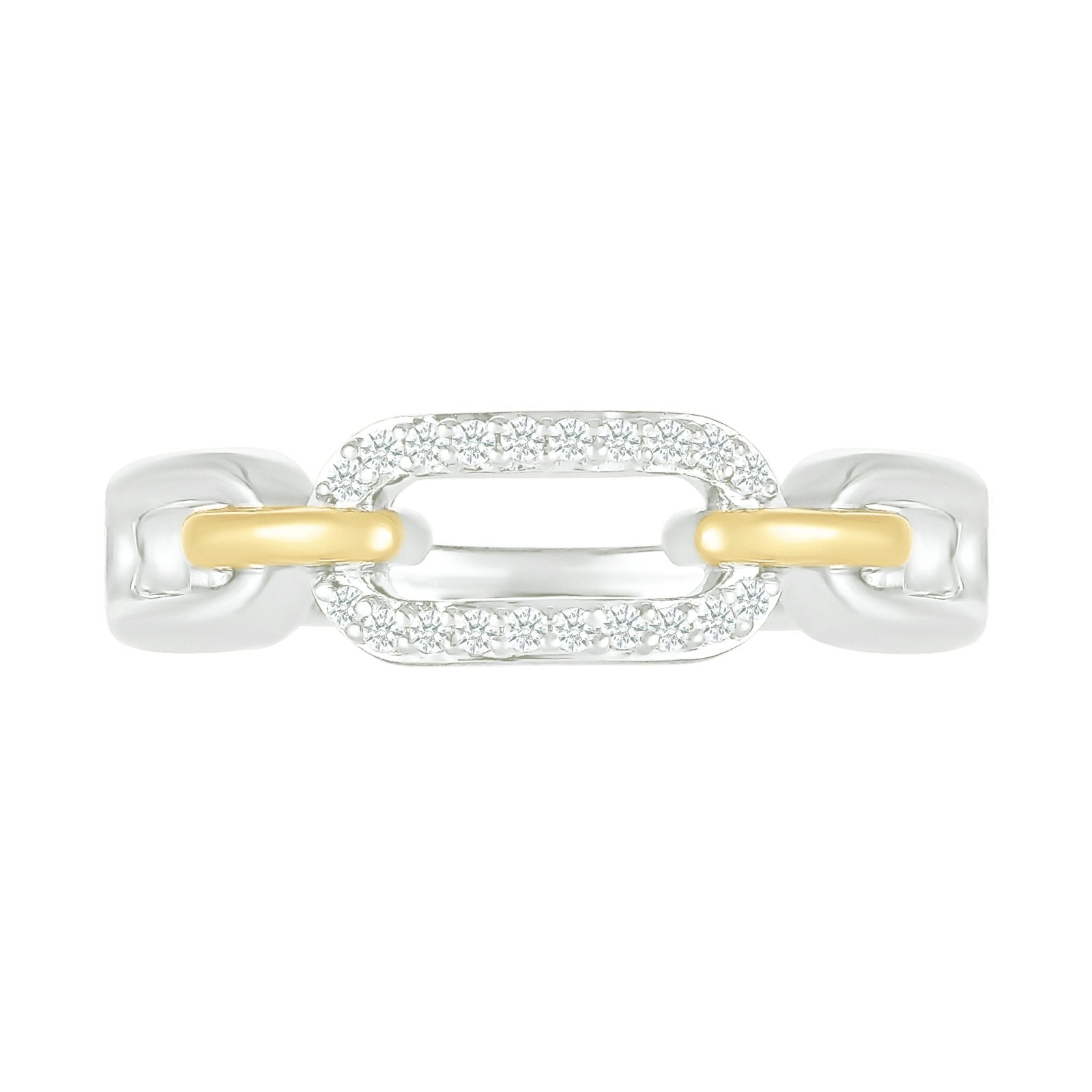 Interlocking Gold and Diamond Paperclip Ring Rings Estellacollection #product_description# 32745 925 Diamond Made to Order #tag4# #tag5# #tag6# #tag7# #tag8# #tag9# #tag10#