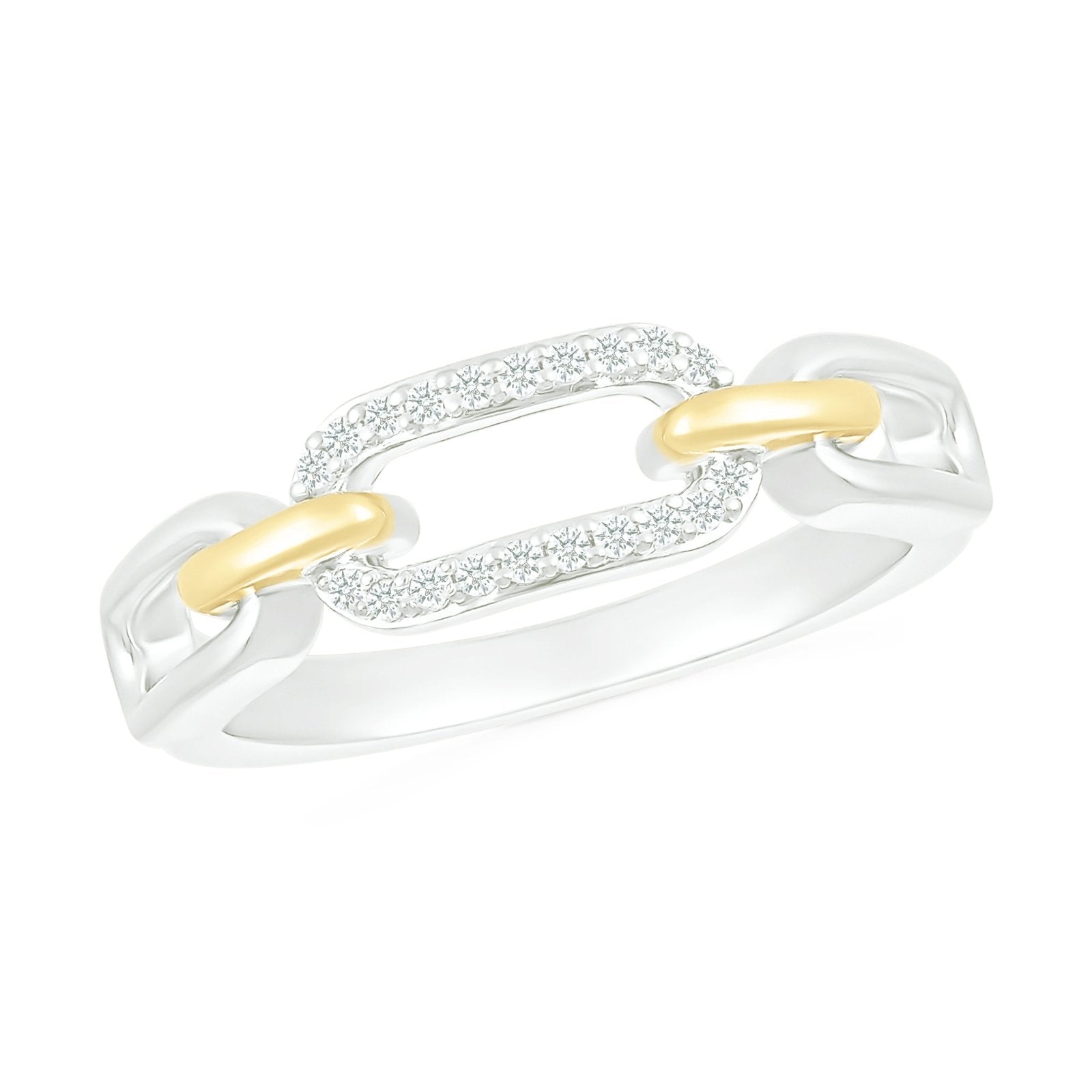 Interlocking Gold and Diamond Paperclip Ring Rings Estellacollection #product_description# 32745 925 Diamond Made to Order #tag4# #tag5# #tag6# #tag7# #tag8# #tag9# #tag10#