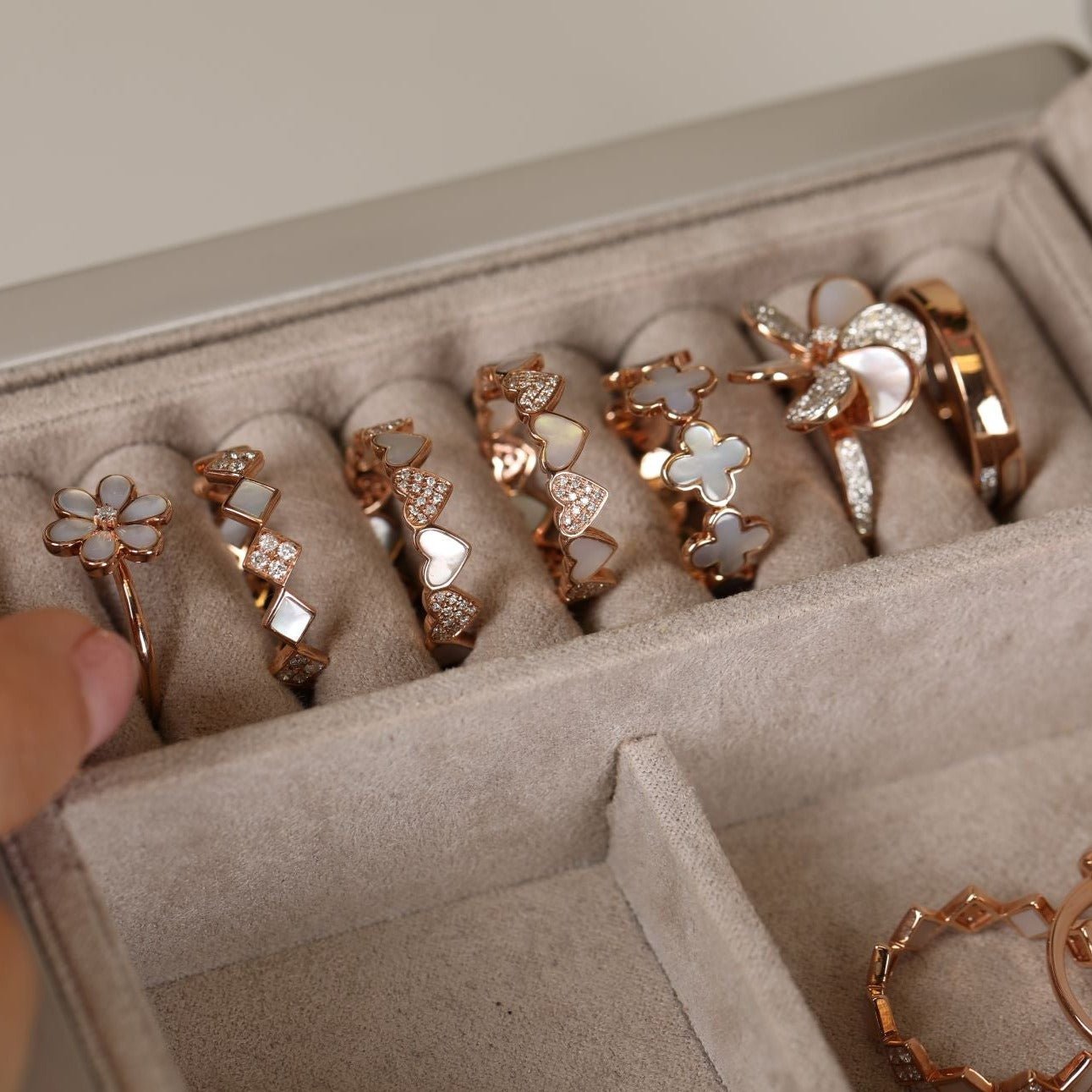 Mother of Pearl and Diamond Cutout Ring Rings Estellacollection #product_description# 17196 14k Birthstone Diamond #tag4# #tag5# #tag6# #tag7# #tag8# #tag9# #tag10# 6