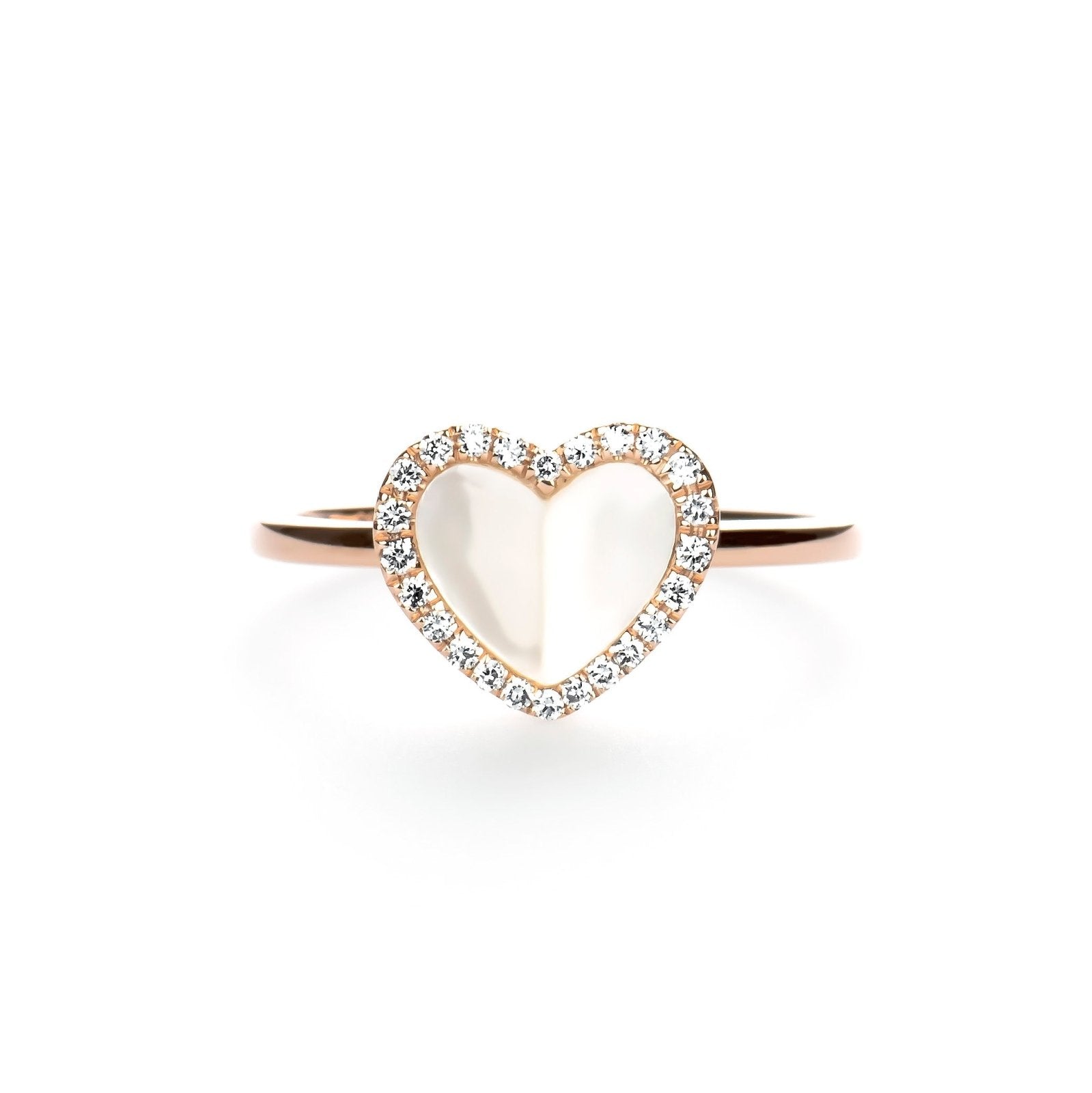 Mother of Pearl Heart with Diamond Halo Ring Rings Estellacollection #product_description# 17197 14k Birthstone Diamond #tag4# #tag5# #tag6# #tag7# #tag8# #tag9# #tag10# 6