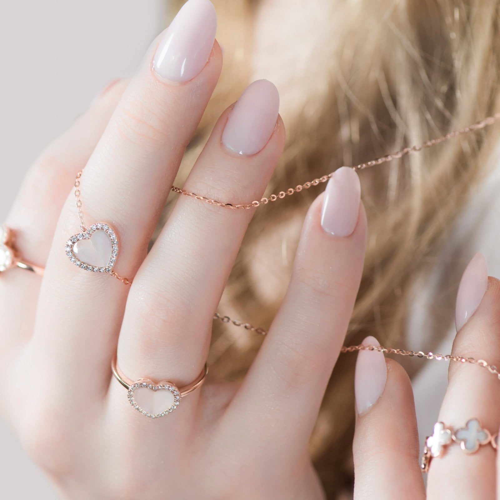 Mother of Pearl Heart with Diamond Halo Ring Rings Estellacollection #product_description# 17197 14k Birthstone Diamond #tag4# #tag5# #tag6# #tag7# #tag8# #tag9# #tag10# 6